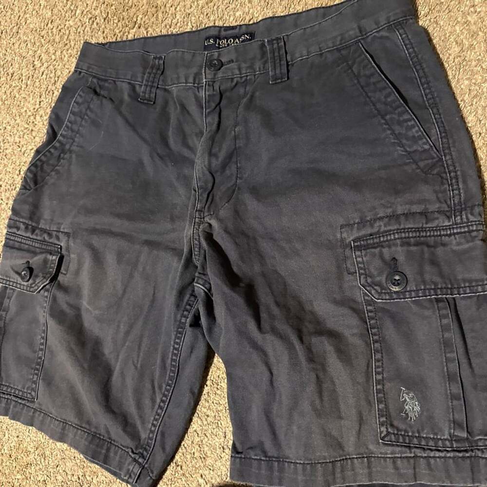 U.S. Polo Assn. Cargo Shorts Size 34 blue Cotton
